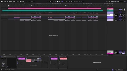 Music production screenshot